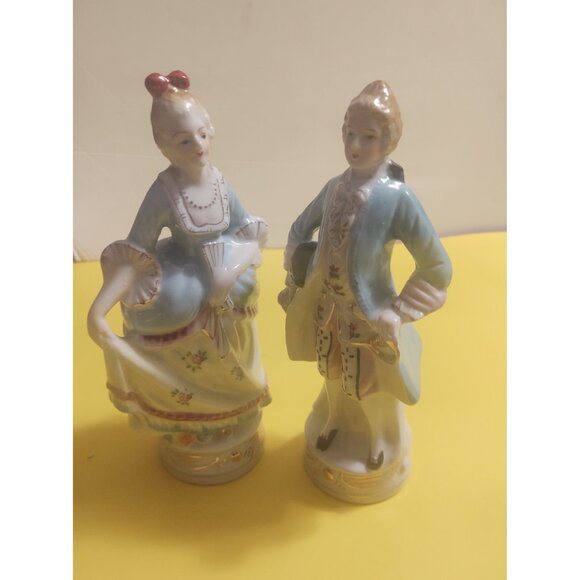 Victorian Figurines Figure Ceramic Porcelain Pottery by Ucago Occupied Japan - Picture 14 of 16